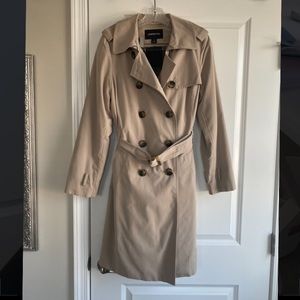 London Fog khaki trench coat size small